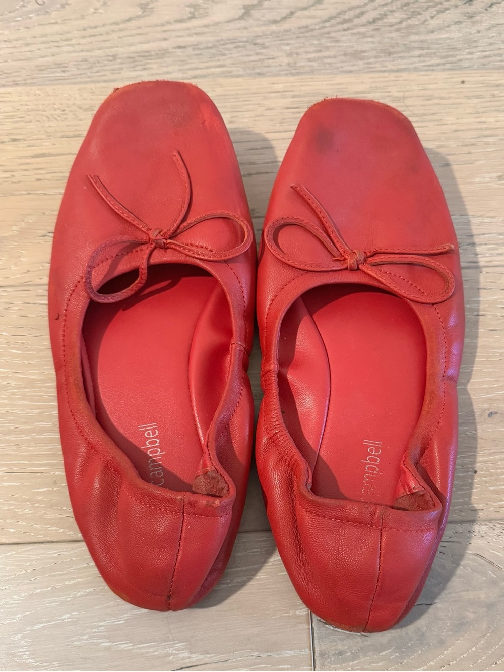Jeffrey Campbell Red Bow Ballet Flats
